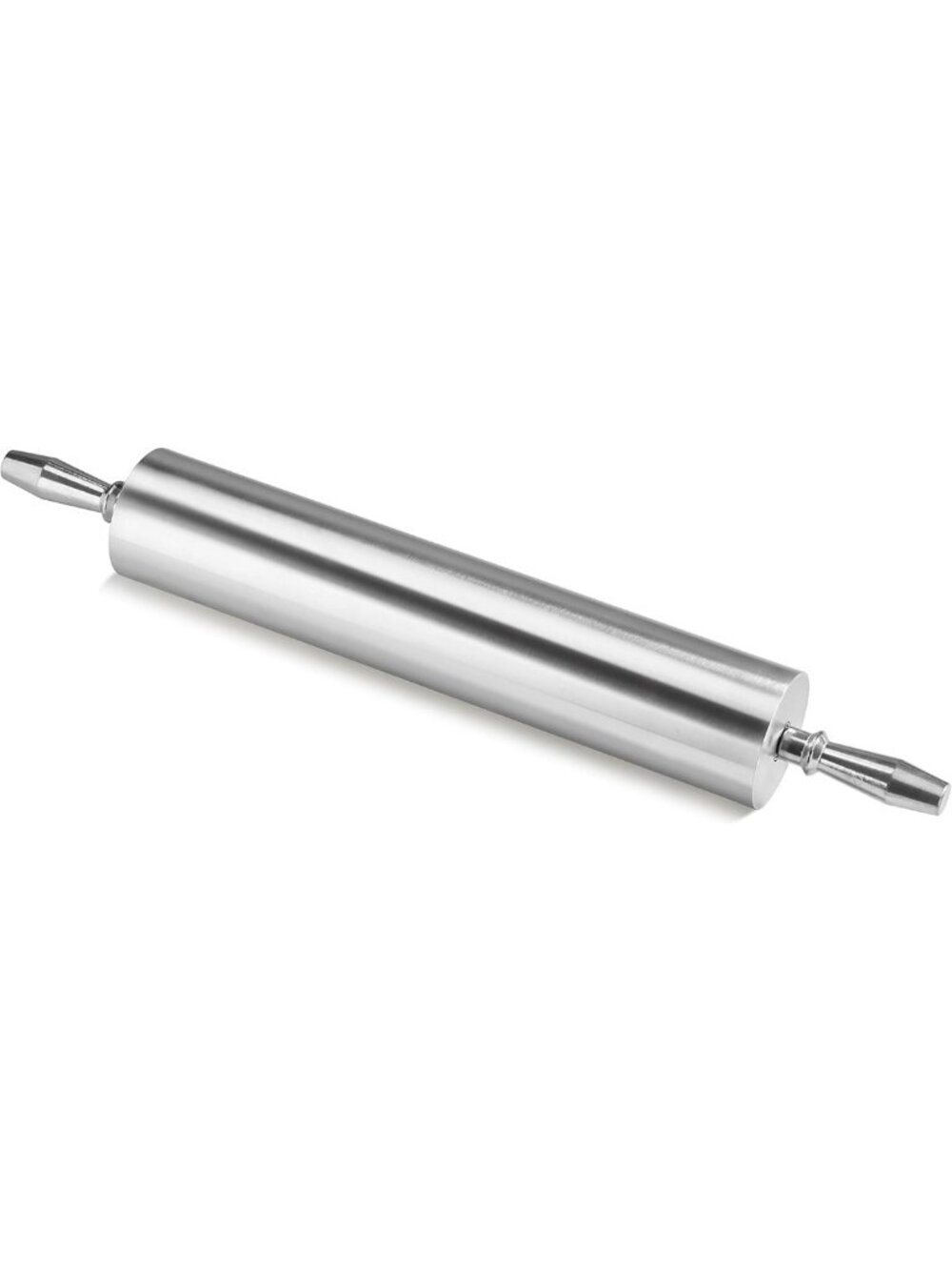 Heavy Duty 18" Aluminum Rolling Pin - Commercial Dough Roller with Handles